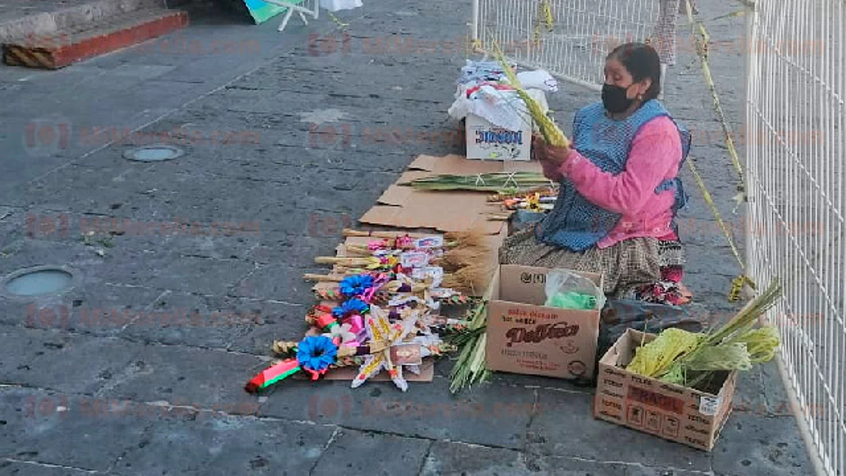 Domingo de Ramos, con baja afluencia de artesanos en Morelia