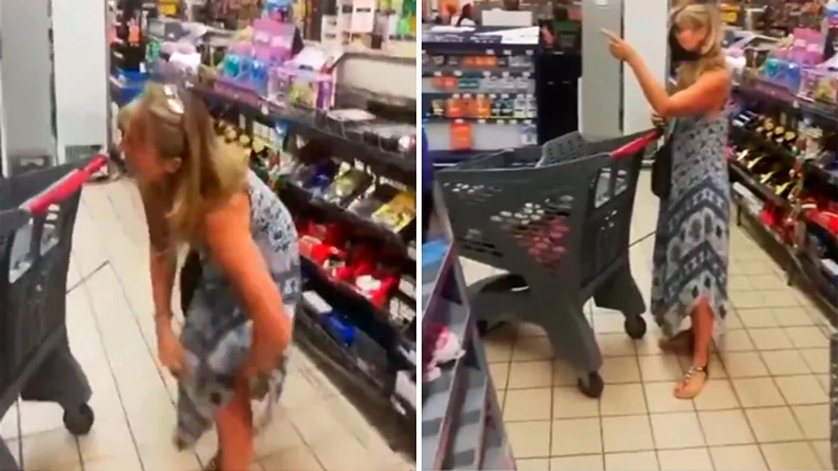 La mujer fue criticada (Foto: captura de video)