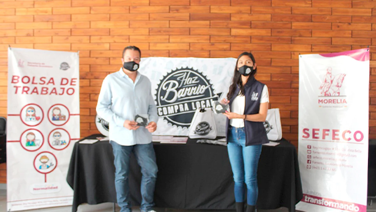 La SEFECO de Morelia prolongará la entrega de materiales de apoyo a las distintas cámaras y comercios para reactivar la economía local y cuidar el bienestar de la población (Foto Cortesía)