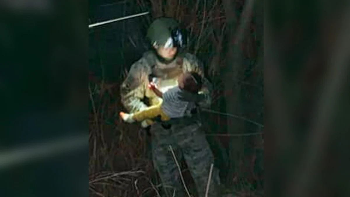 Rescatan bebé de 6 meses y a su madre del Río Bravo