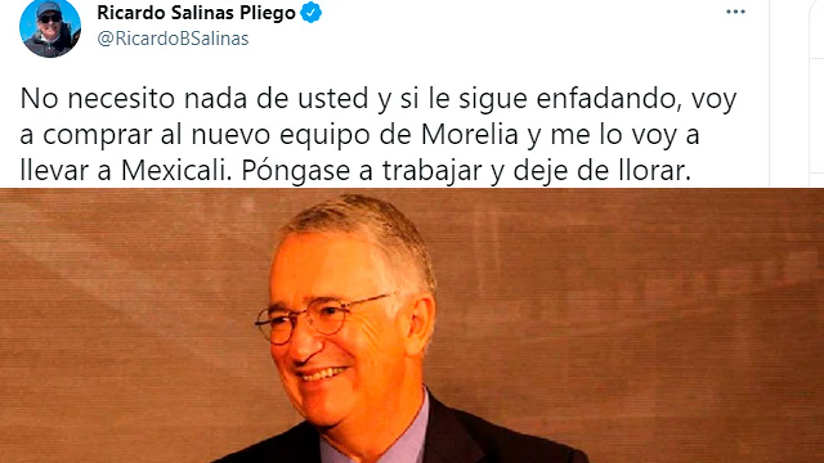 Advierte Salinas Pliego comprar a nuevo equipo de futbol de Morelia