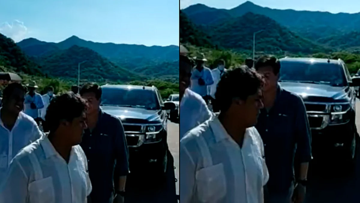 Bloquean el paso de camioneta de AMLO en su gira por Sinaloa y Durango