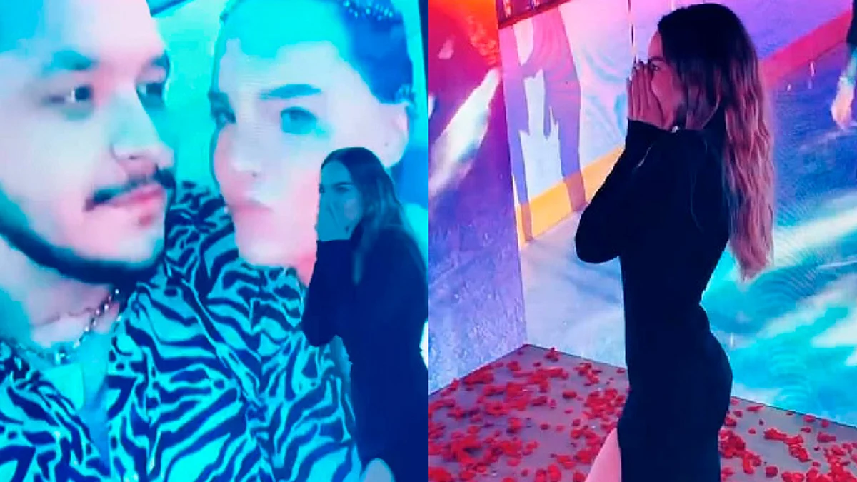 Belinda y Nodal cumplen un año de novios y así lo celebraron
