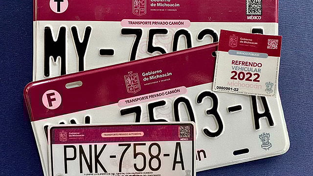 Así son las nuevas placas de Michoacán