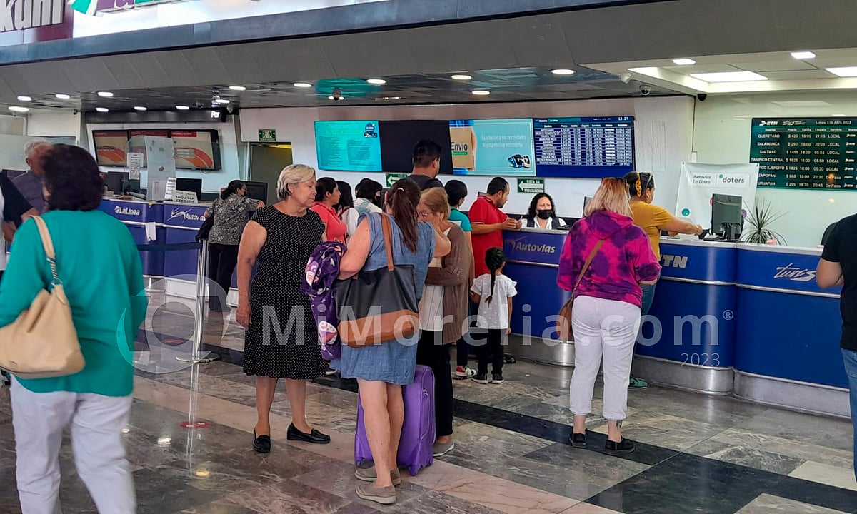 Incrementa 15 afluencia de usuarios en Terminal de Autobuses de Morelia