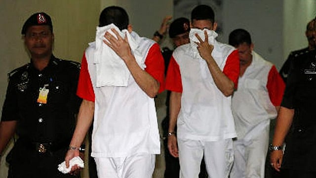 Mexicanos acusados de narcotráfico en Malasia libran la pena de muerte