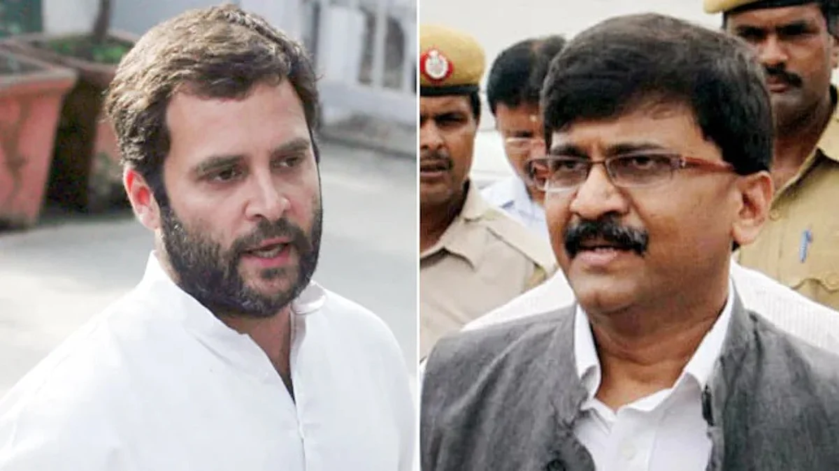 Shivsena MP संजय राऊत यांनी घेतली राहुल गांधींची भेट, म्हणाले...