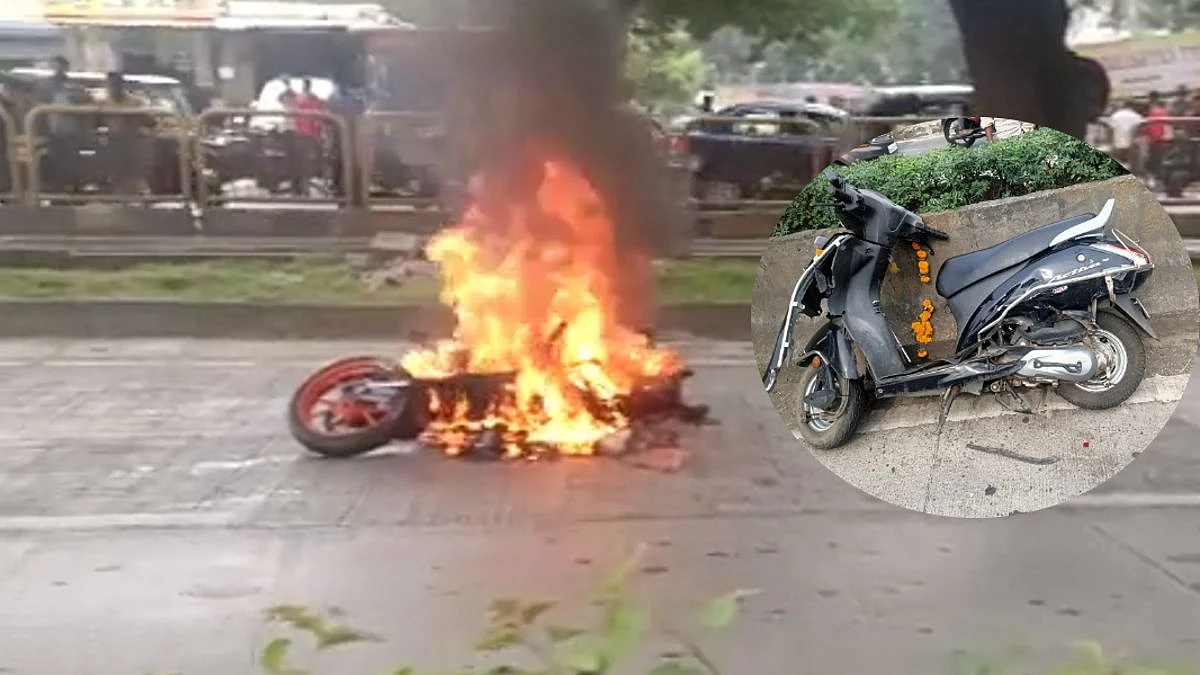थरकाप उडवणारा अपघात! वेगवान बाईक डिव्हायडरवर आदळली; तरुण-तरुणी जागीच ठार