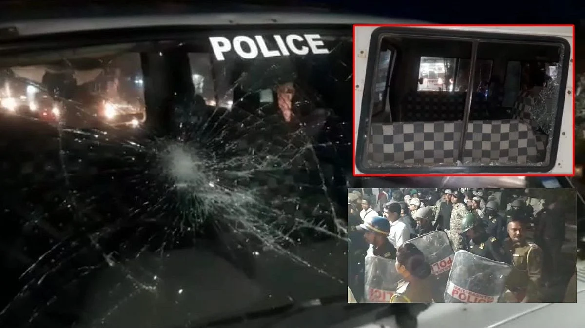 स्वाभिमानीचे कार्यकर्ते आणि पोलिसांमध्ये राडा; तहसीलदारांची गाडी पेटवण्याचा प्रयत्न