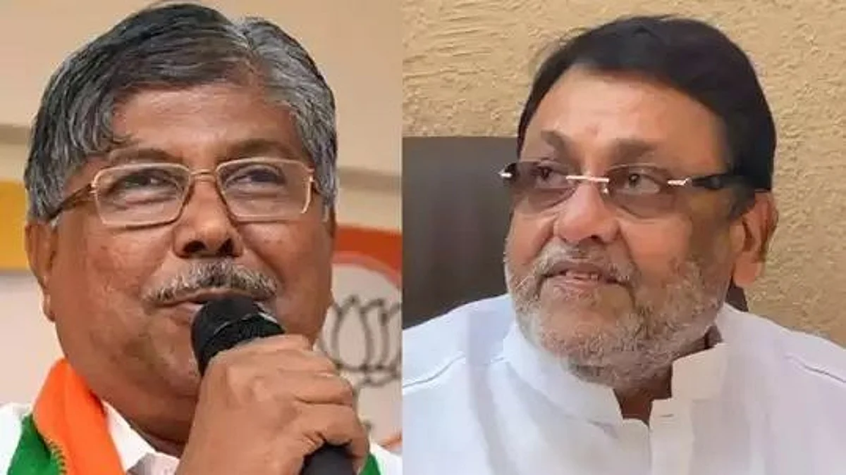 नवाब मलिकांवर देशद्रोहाचा गुन्हा दाखल करून NIA मार्फत चौकशी करावी-चंद्रकांत पाटील