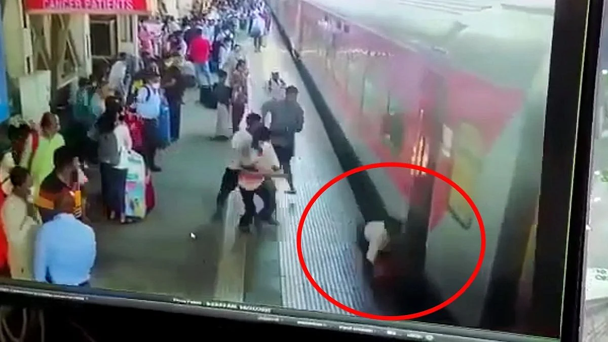 धावत्या एक्स्प्रेसमध्ये चढताना पती-पत्नी गेले गाडी खाली; कल्याण स्थानकावरील थरार