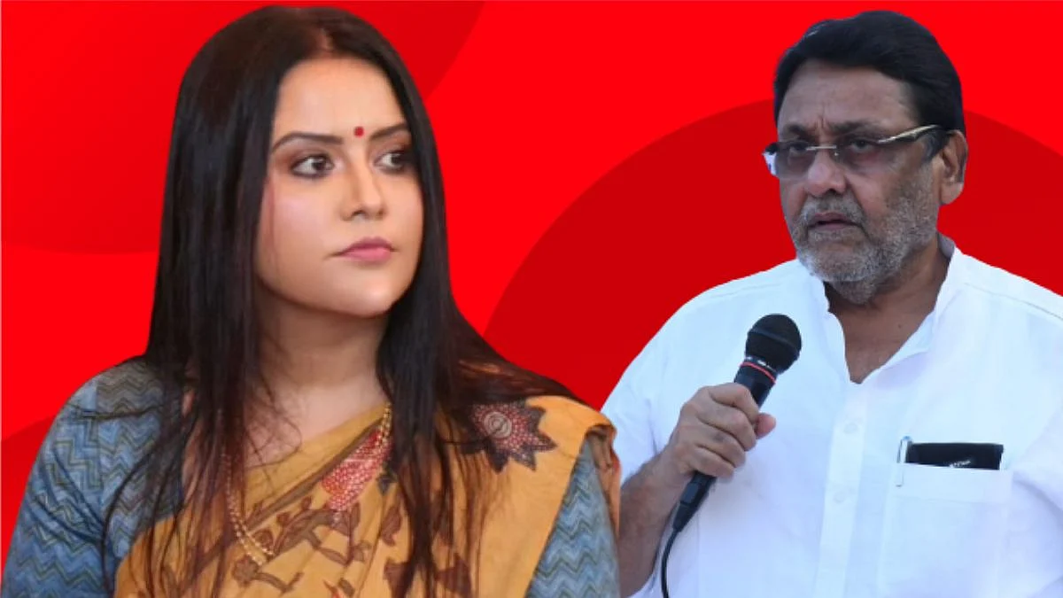 Fadnavis vs Malik: '48 तासात ट्विट डिलीट करा नाहीतर..', अमृता फडणवीसांची मलिकांना नोटीस