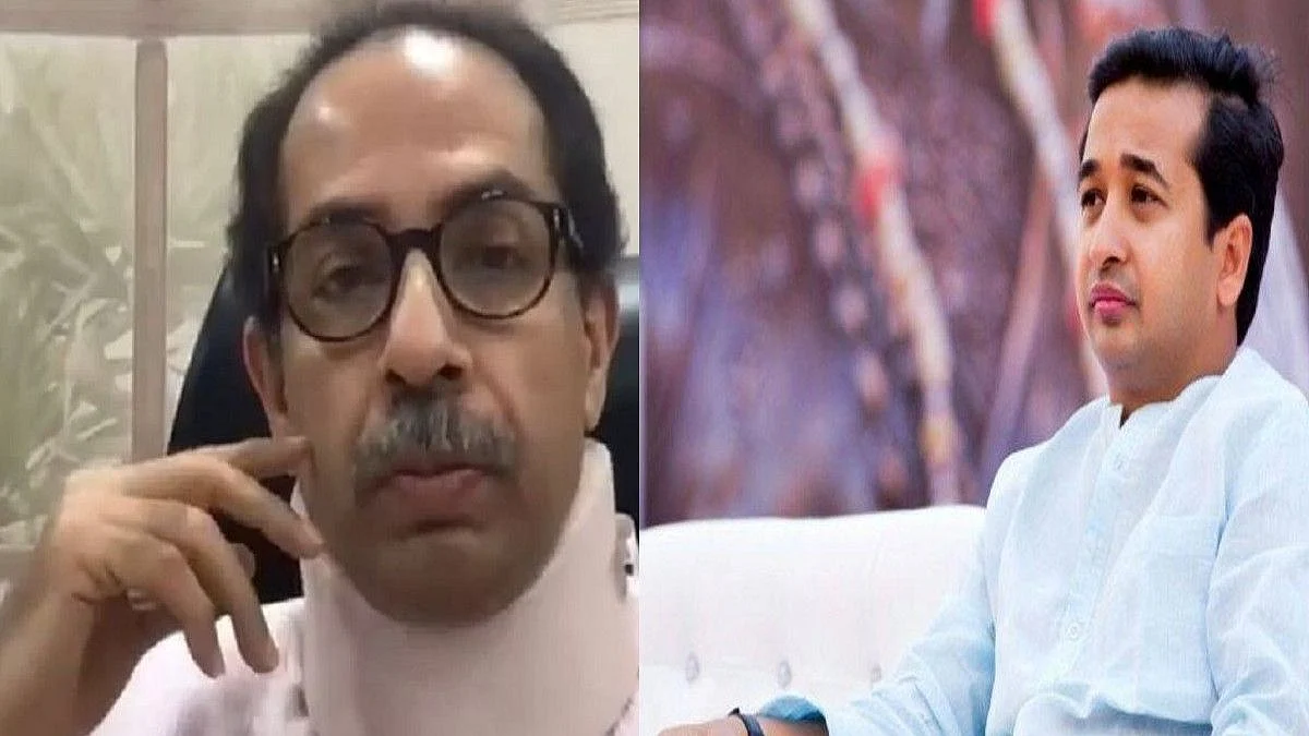 सोनिया गांधींसमोर वाकून मुख्यमंत्र्यांच्या मानेला पट्टा लागला - नितेश राणेंची बोचरी टीका