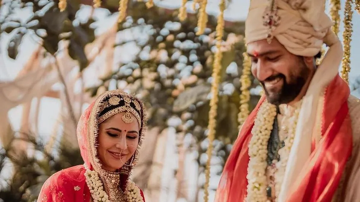 katrina kaif vicky kaushal first wedding photo goes viral on social media see couple photos