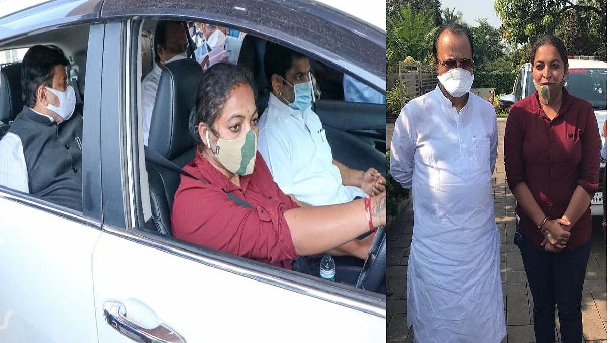 अजित पवारांच्या गाडीचं सारथ्य महिला पोलीस कर्मचाऱ्याकडे, नेते मंडळींनीही केलं कौतुक