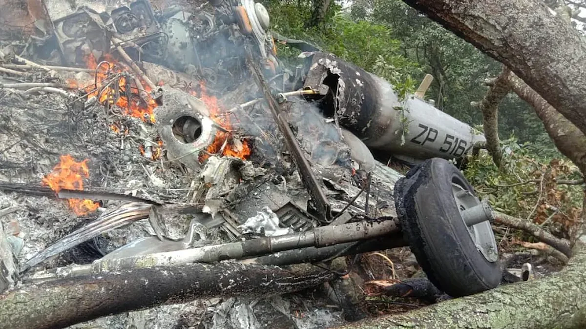 3 people jumped from burning helicopter eyewitness of coonoor accident told