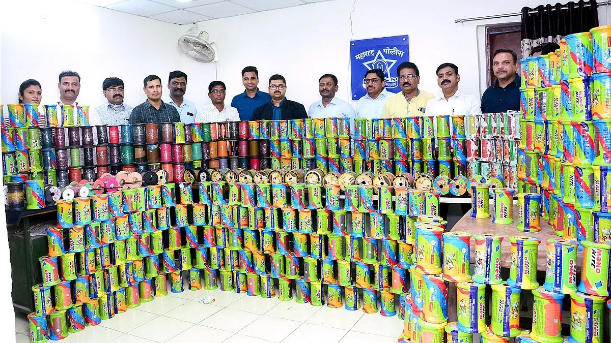 नायलॉन मांज्याची विक्री करणाऱ्यांविरुद्ध नागपूर पोलिसांची कारवाई, १६ लाखांचा मुद्देमाल केला जप्त