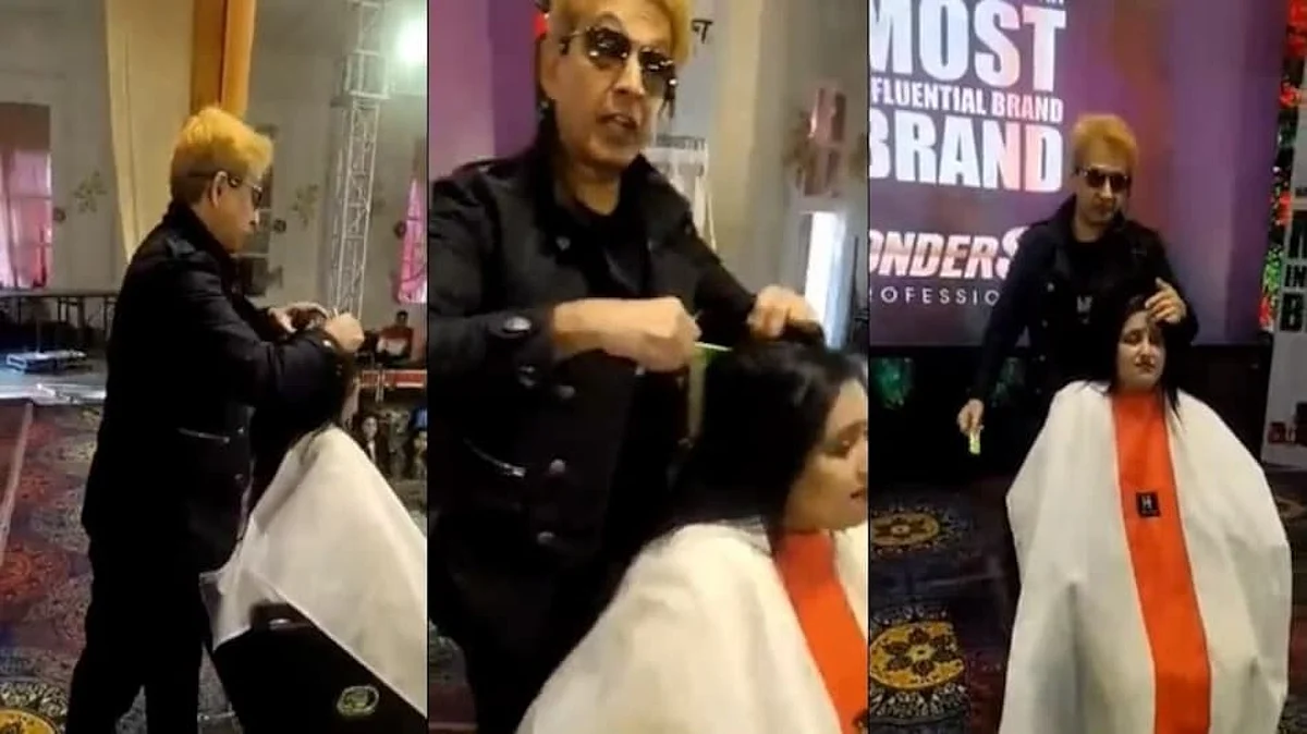 'जावेद हबीब केसावर थुंकला आणि नंतर केस कापले', महिलेचा आरोप, Video Viral