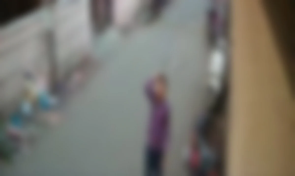 pune 12-year-old boy was hit iron rod in the head while walking on the road incident captured on cctv