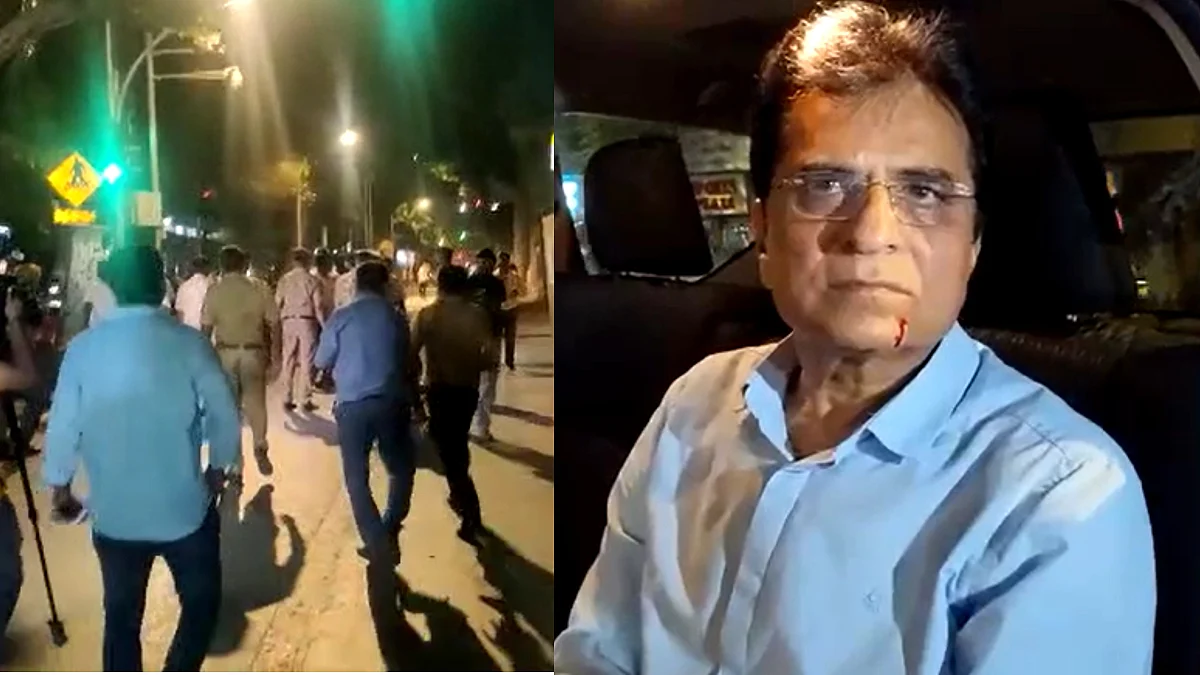 Kirit somaiya : किरीट सोमय्या यांच्या गाडीवर शिवसैनिकांचा हल्ला