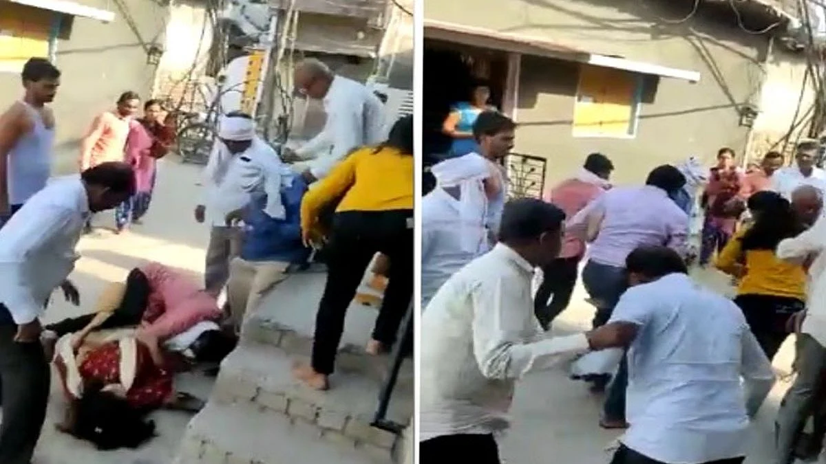 आंतरजातीय प्रेमविवाह केल्याने आई वडिलांनी मुलीला घरातून फरफटत नेत केली मारहाण