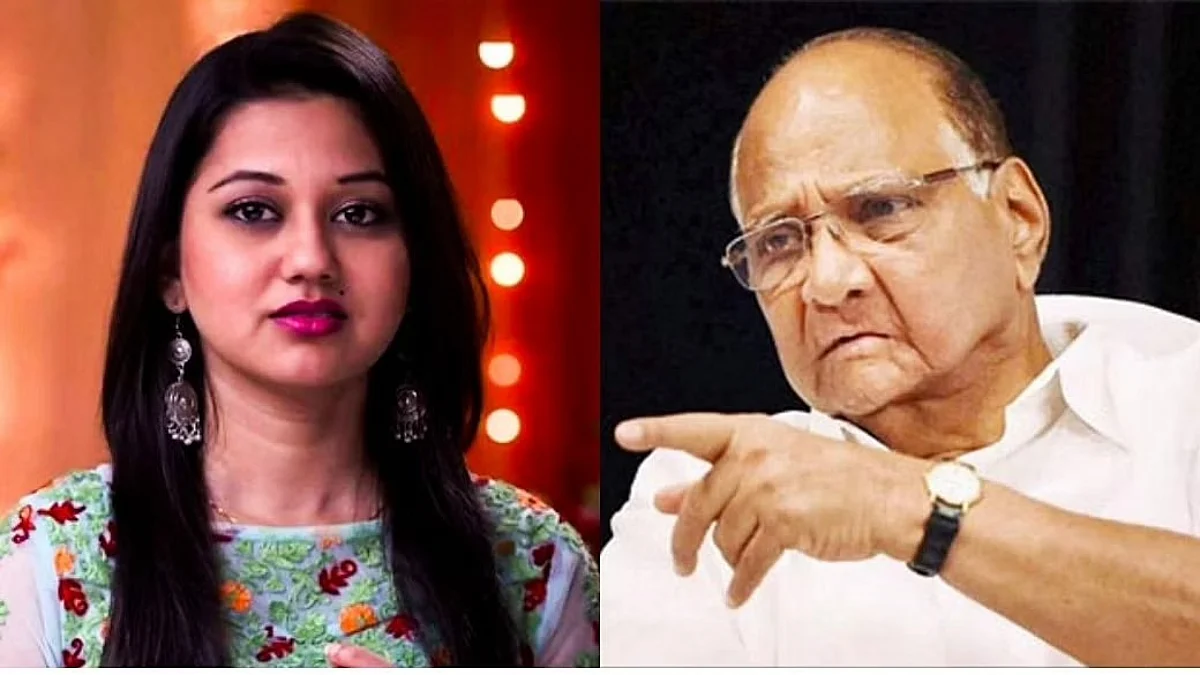 केतकी चितळेला पोलिसांनी घेतलं ताब्यात, शरद पवारांविषयी विकृत कविता पोस्ट करणं भोवलं