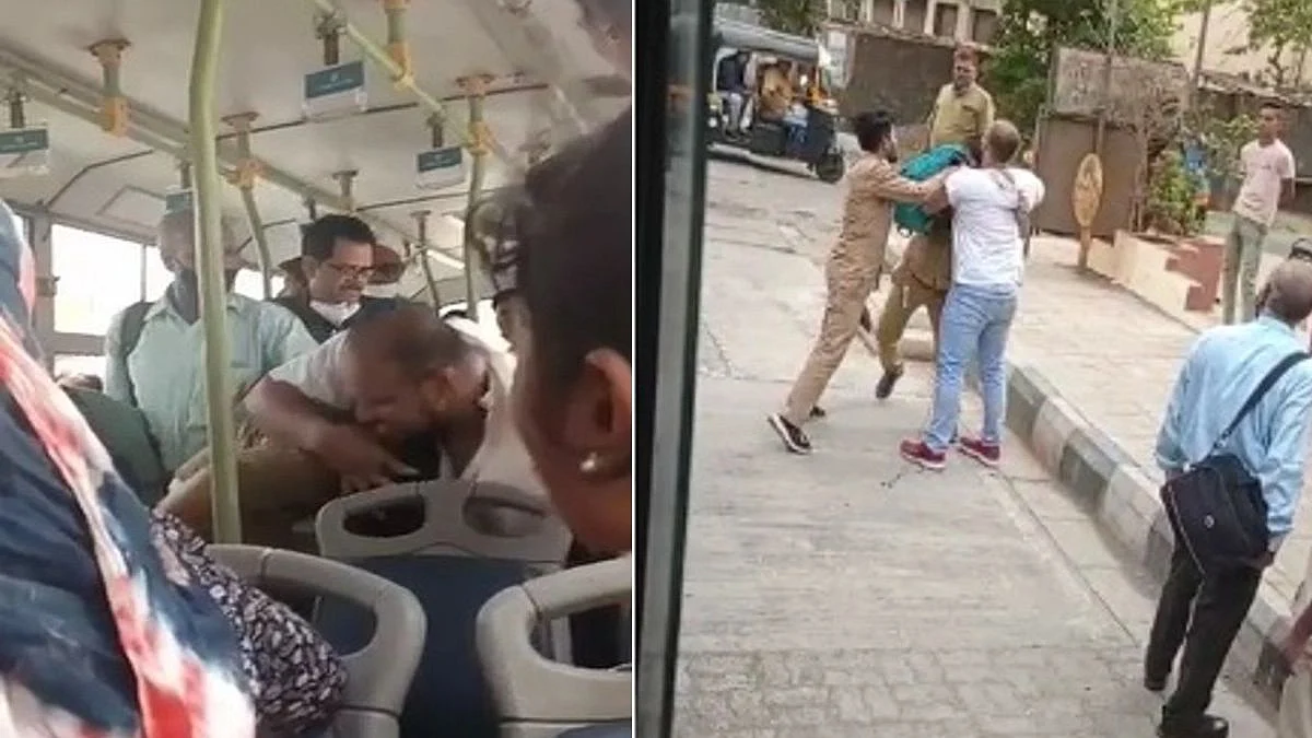 पनवेलमध्ये तिकिट देण्याच्या वादातून प्रवाशाने कंडक्टरला झोडपलं