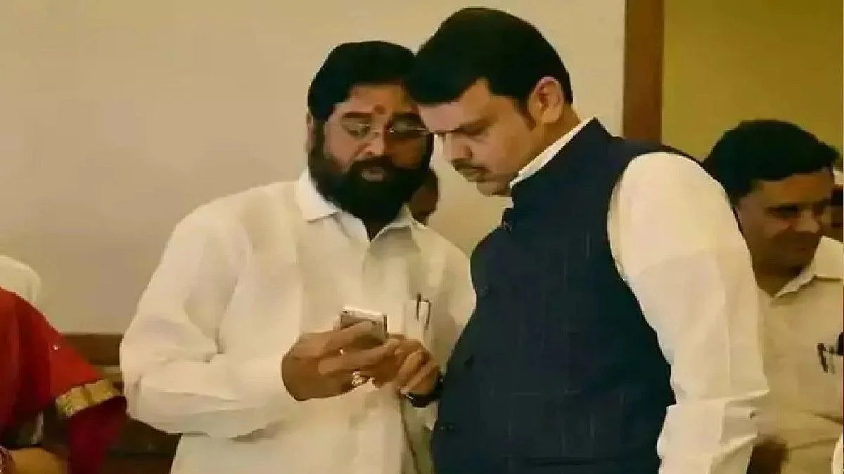 Eknath shinde and Devendra fadnavis meeting happened in gujrat