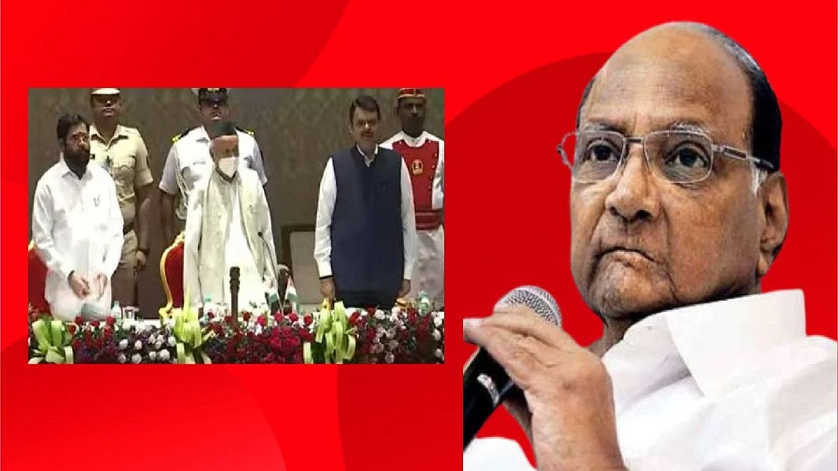 Sharad pawar says devendra fadnavis was not happy accepting to be deputy cm Post