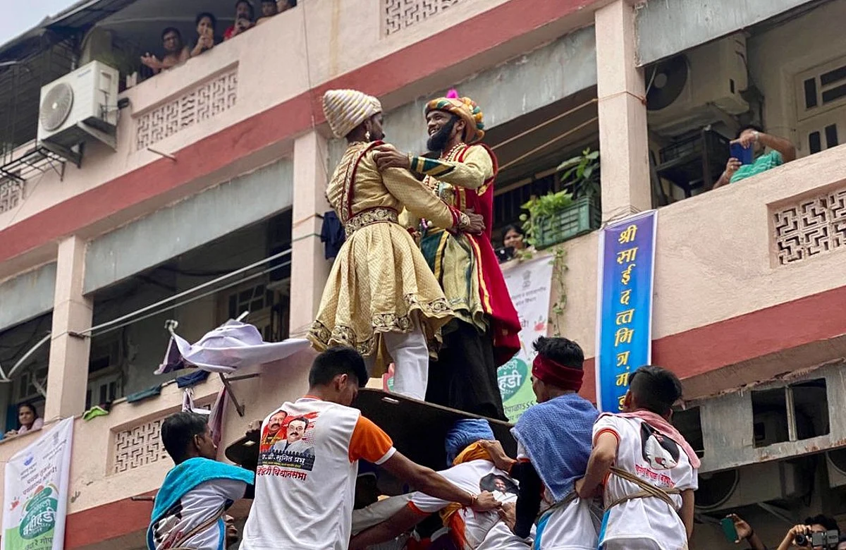 Dahi Handi 2022: Scene of Afzal Khan killing in Dahi Handi in Dadar, this photo is being discussed