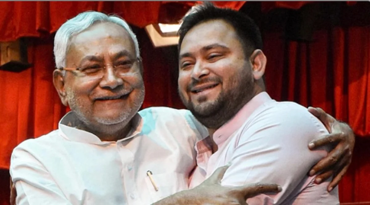 Nitish kumar and tejaswi yadav file image