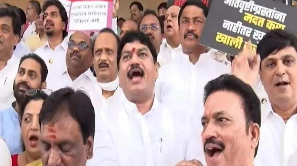 bjp leader girish mahajan reaction to sloganeering by opponents of the maharashtra monsoon session vidhansabha