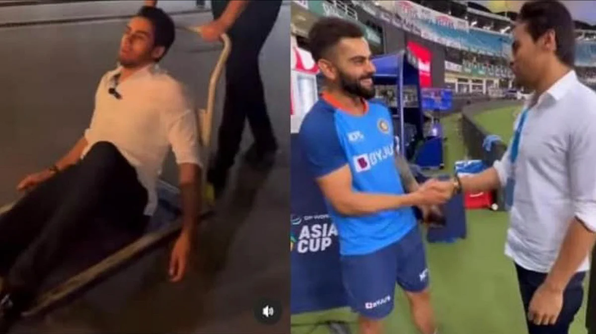 Saqib momin with virat kohli