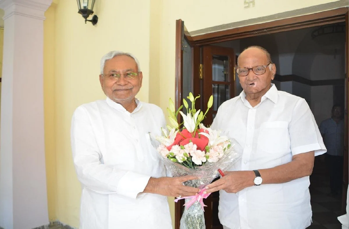 Bihar CM Nitish Kumar meets NCP chief Sharad Pawar, in Delhi What he Said After Meeting