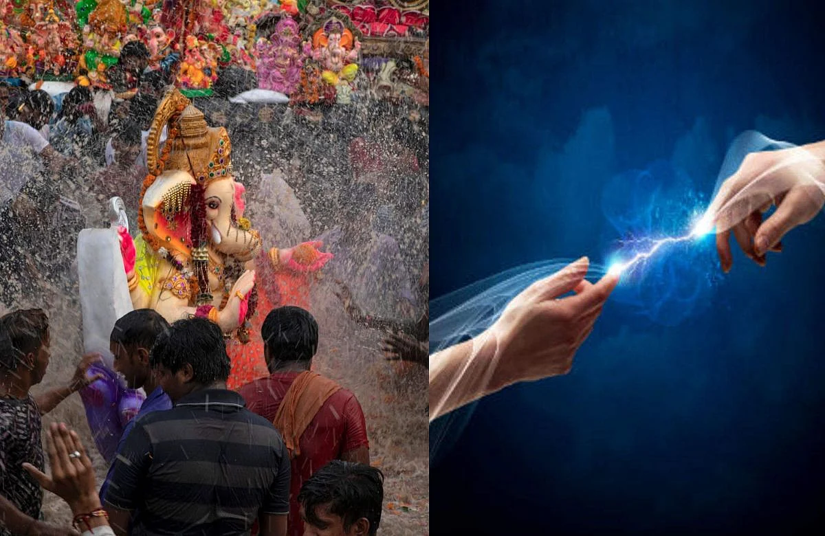 Electric Shock on ganesh visarjan mirvanuk