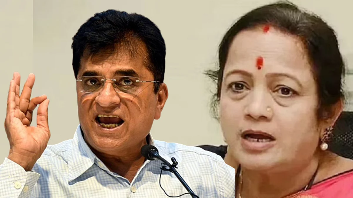 भाजप नेते किरीट सोमय्या आणि ठाकरे गटाच्या नेत्या किशोरी पेडणेकर.