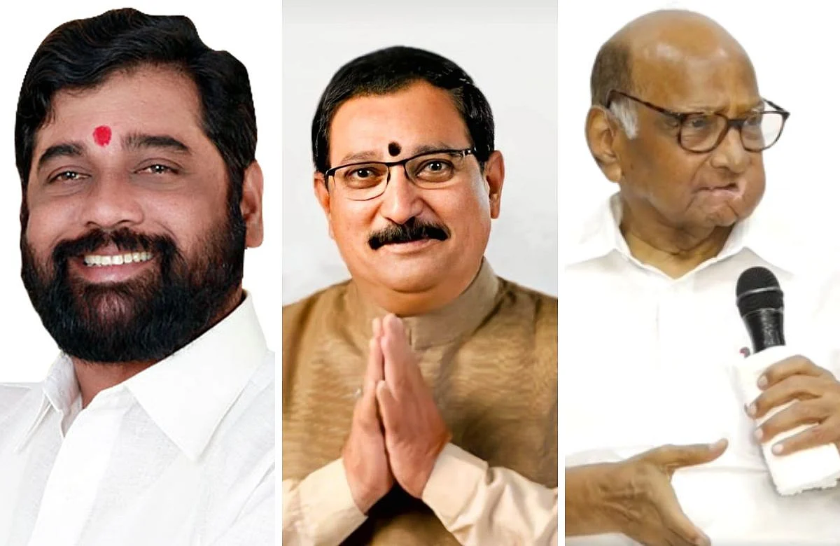 Eknath shinde - A. Y. Patil- Sharad Pawar