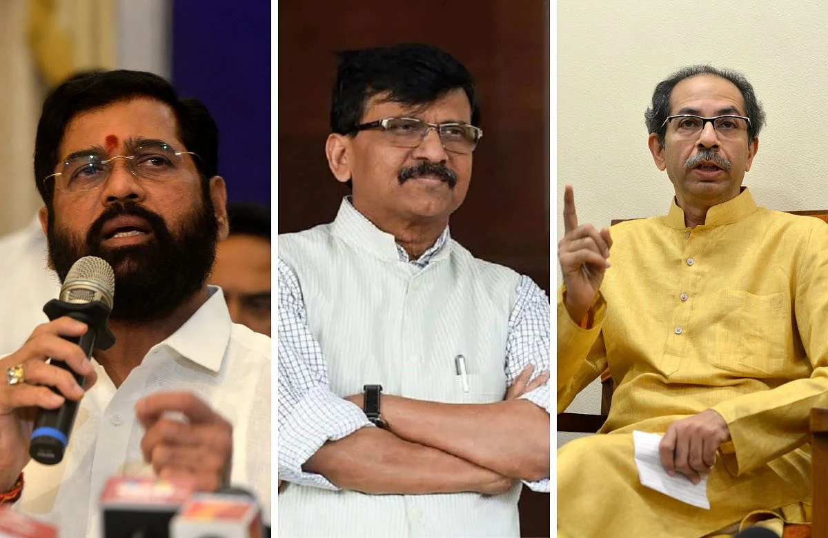 Eknath Shinde, Sanjay Raut, Uddhav Thackeray