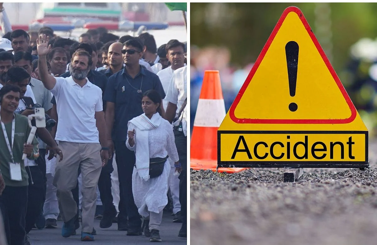Rahul Gandhi - Bharat jodo Yatra Accident