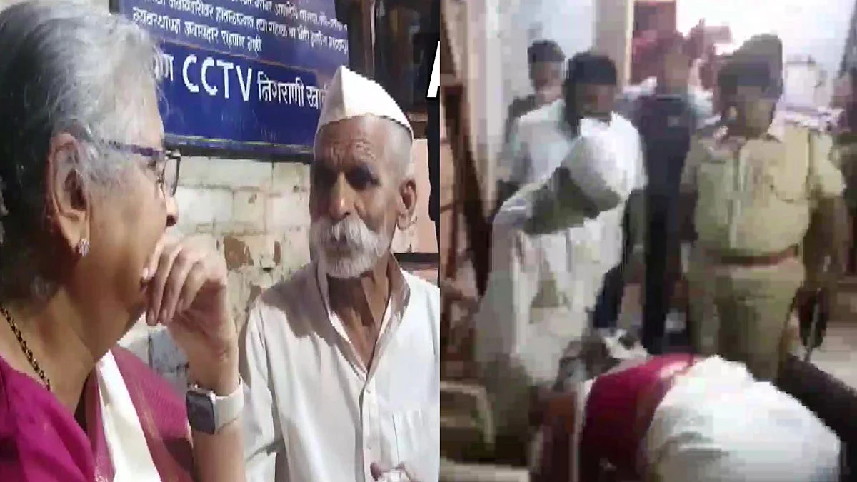 Author philanthropist Sudha Murthy met and took blessings from Sambhaji Bhide