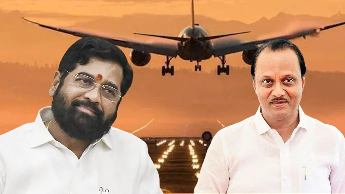 eknath shinde allows ajit pawar to travel in government airplane