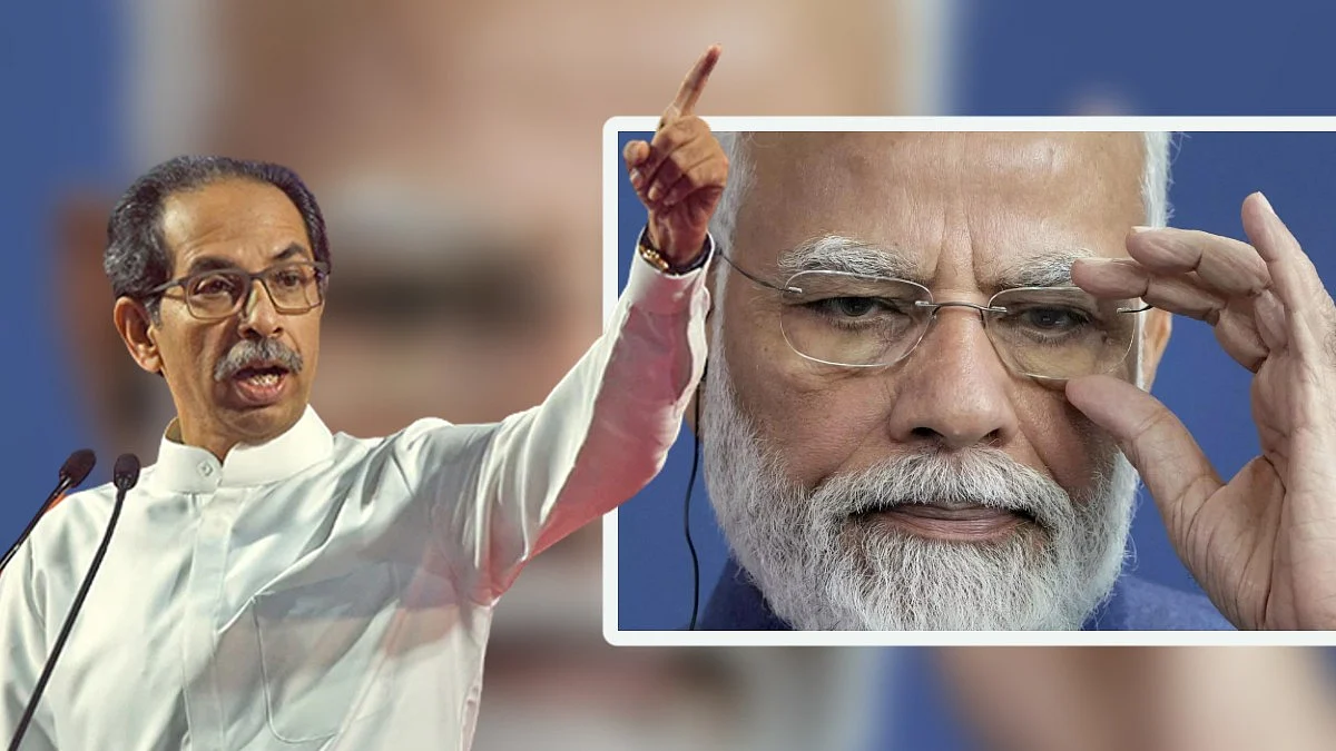 PM modi mumbai visit : Shiv Sena UBT Attacks on BJP-Shinde Faction Over mumbai Development projects