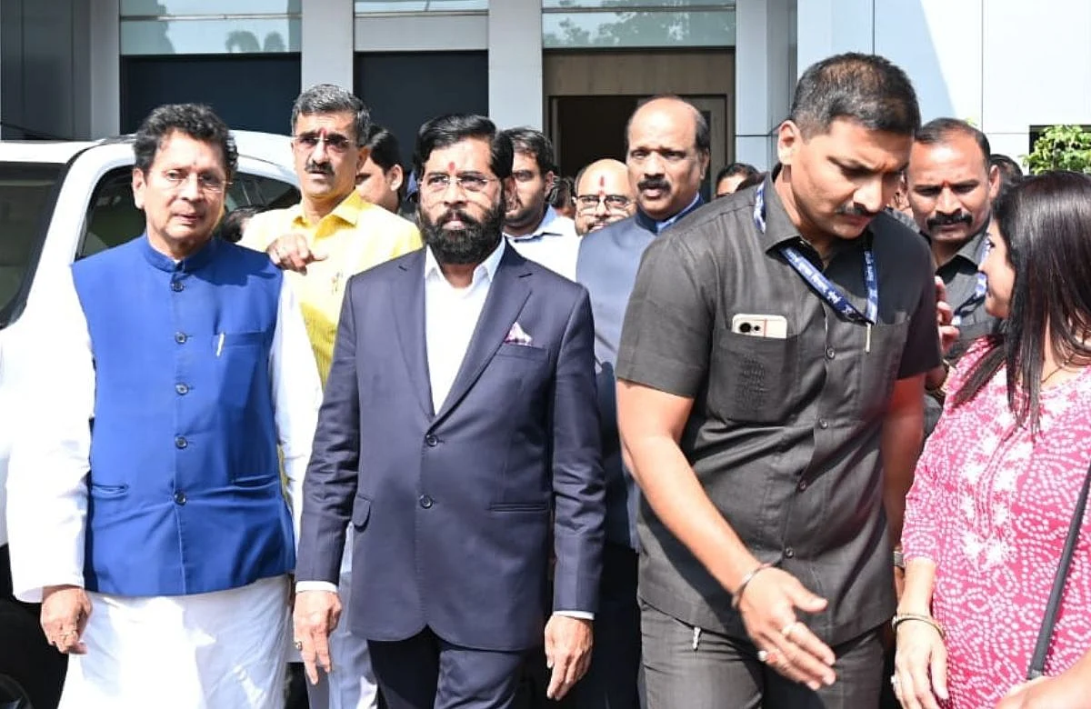 Eknath Shinde return from davos 2023