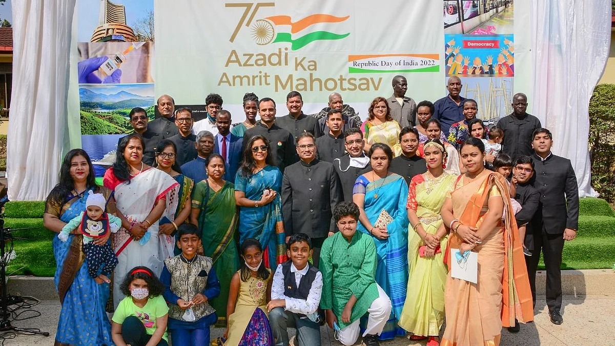 Indians celebrate Republic Day in the Ugandan capital Kampala