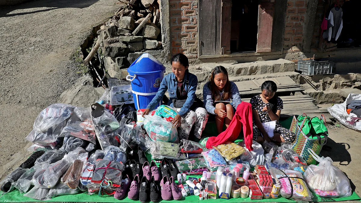 A Myanmar family flees to India with no plans to return soon