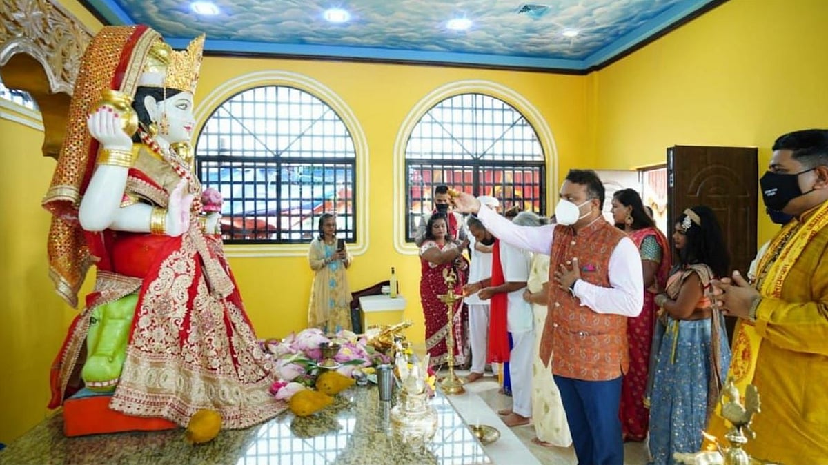 Enhancing Indian Culture, firstever Ganga Maa Temple Inaugurated in Guyana