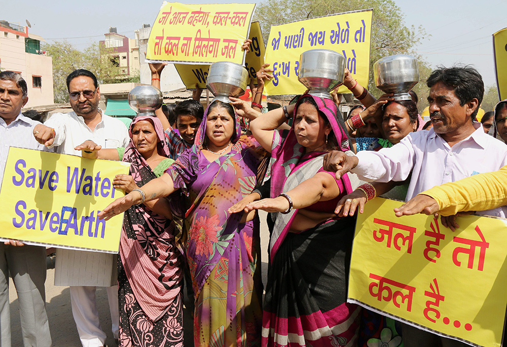 50% of people facing water scarcity live in India and China