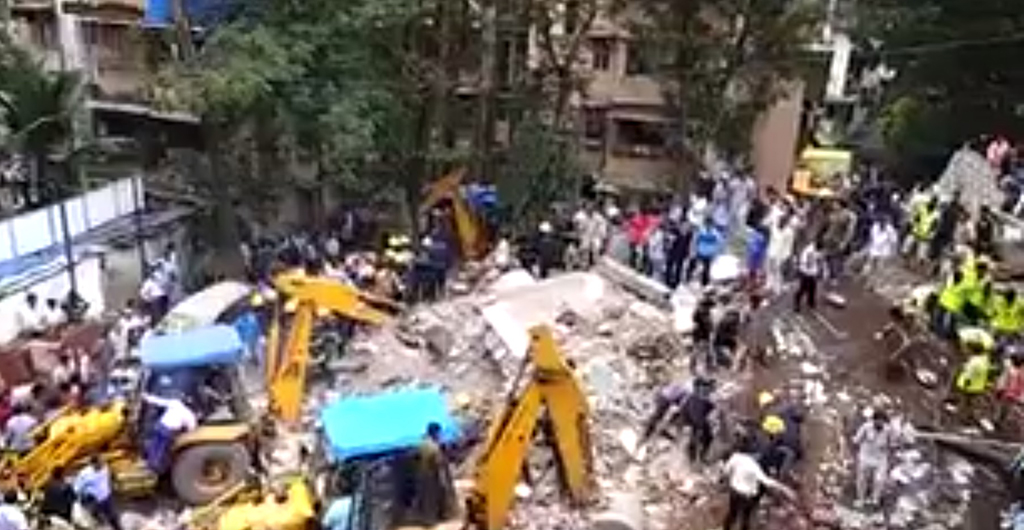 Four killed, 30 feared trapped after building collapses in Mumbai