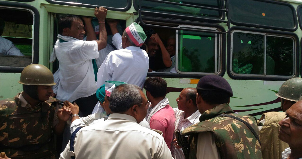 Police prevent farmers’ leaders from reaching Mandsaur