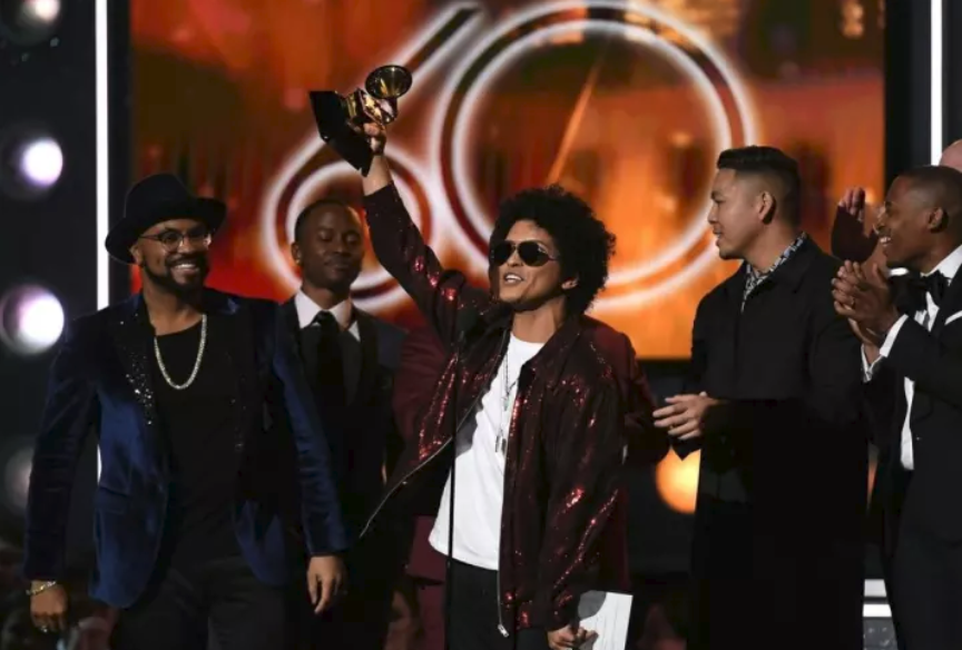 Bruno Mars, Kendrick Lamar win big at politically charged Grammys